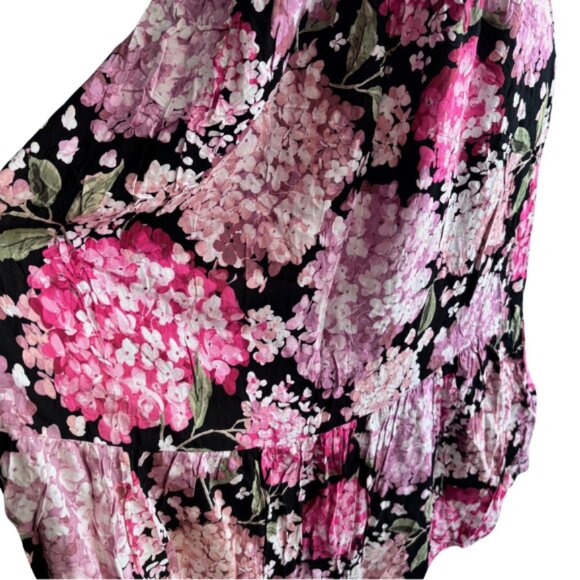H&M Floral Pink and Black Maxi Dress - Picture 3 of 6